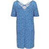 Carnewbandana - Flot blå viskose kjole med hvide blomster fra Only Carmakoma