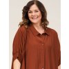 Over size skjorte tunika i en flot brun farve fra Gozzip