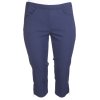 Mørkeblå Jazzy capri bukser med lommer og lynlås detalje fra Zhenzi