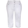 Hvid 3/4 bukser i lækker bomulds twill med rynke effekt fra Zhenzi