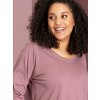 ALBERTA - Flot mørk rosa bomulds T-shirt i A-facon fra Zhenzi