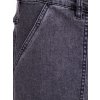 Clara - Grå culottebukser / baggy pants i strækbar denim fra Gozzip