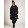ALBERTA - Smart sort bomulds tunika i råt look fra Gozzip Black