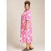 Pink - Anne-Lise - Pink viskose kjole med smarte detaljer fra Gozzip Black