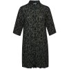 Stockbridge - Flot grøn viskose skjorte kjole med sort mønster fra Aprico