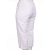 Hvide capri træningsbukser i bomuldsjersey fra Aprico Sport