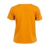 Gul trænings t-shirt med print fra Aprico Sport