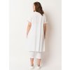 Darci - Hvid kjole med lommer i en eksklusiv blanding af hør og viskose fra Pont Neuf