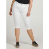 Hvide capri jeans med tætsiddende ben fra Zizzi
