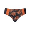 Tai - Sort og orange bikini trusse med smart print fra Plaisir